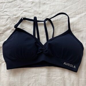 Aurora Women's Navy Blue Sports Bra